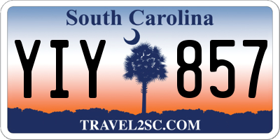 SC license plate YIY857