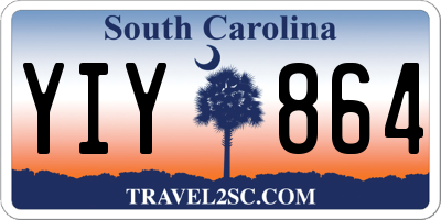 SC license plate YIY864