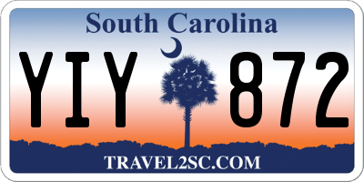 SC license plate YIY872