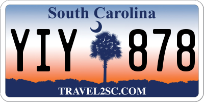 SC license plate YIY878