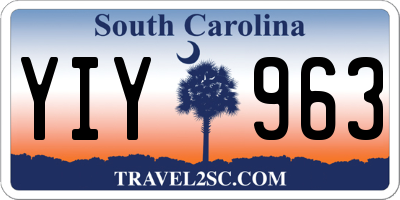 SC license plate YIY963