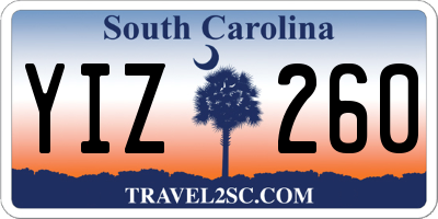 SC license plate YIZ260