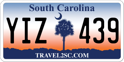 SC license plate YIZ439