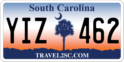 SC license plate YIZ462
