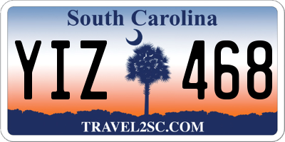 SC license plate YIZ468