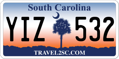 SC license plate YIZ532
