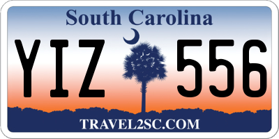 SC license plate YIZ556