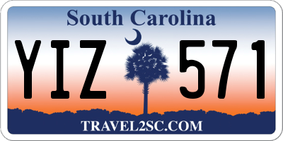 SC license plate YIZ571