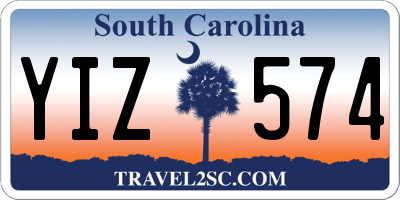 SC license plate YIZ574