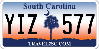 SC license plate YIZ577