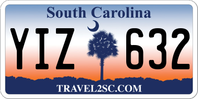 SC license plate YIZ632