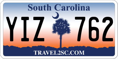 SC license plate YIZ762