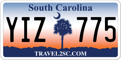 SC license plate YIZ775
