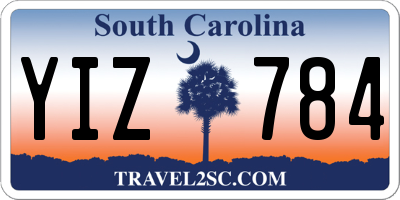 SC license plate YIZ784