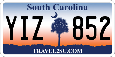 SC license plate YIZ852