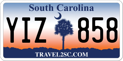 SC license plate YIZ858