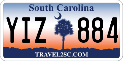SC license plate YIZ884