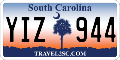 SC license plate YIZ944