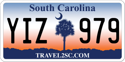 SC license plate YIZ979