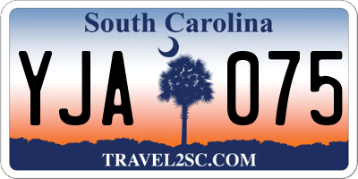 SC license plate YJA075