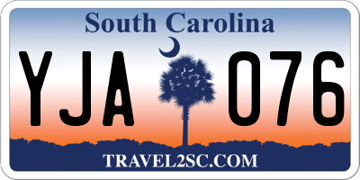 SC license plate YJA076