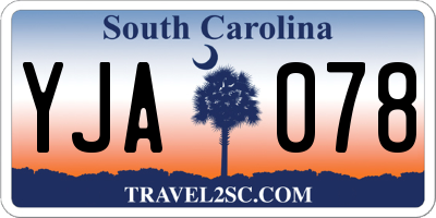 SC license plate YJA078
