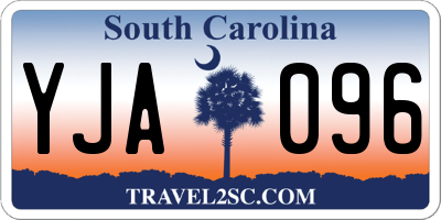 SC license plate YJA096