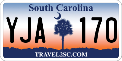 SC license plate YJA170