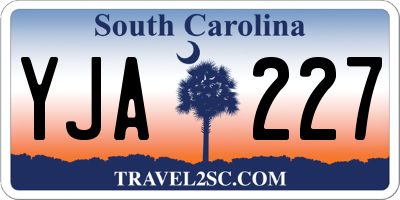 SC license plate YJA227