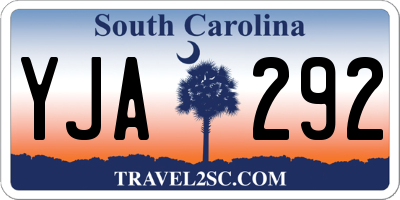 SC license plate YJA292