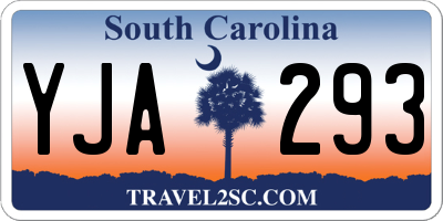 SC license plate YJA293