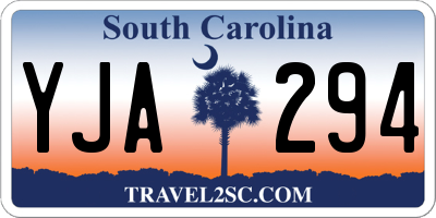 SC license plate YJA294
