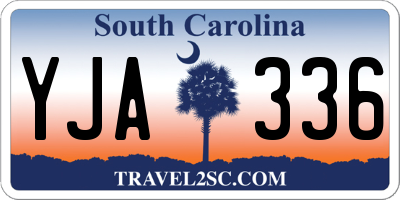 SC license plate YJA336