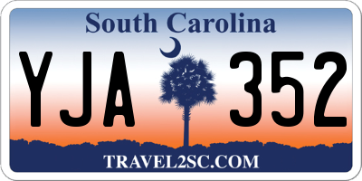 SC license plate YJA352