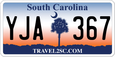 SC license plate YJA367