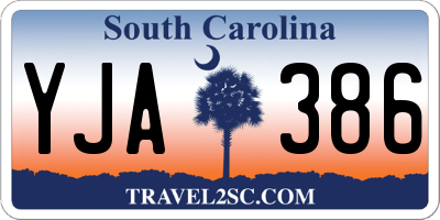 SC license plate YJA386