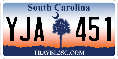 SC license plate YJA451