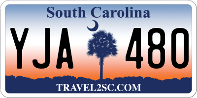 SC license plate YJA480