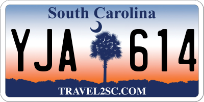 SC license plate YJA614