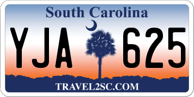 SC license plate YJA625