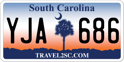 SC license plate YJA686