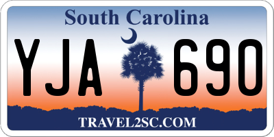 SC license plate YJA690