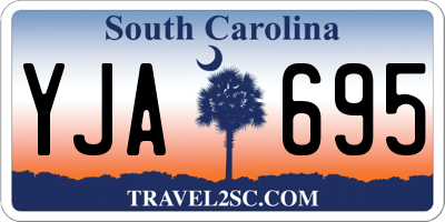 SC license plate YJA695
