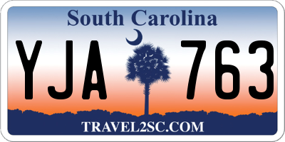 SC license plate YJA763