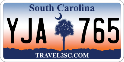 SC license plate YJA765