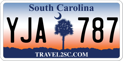 SC license plate YJA787