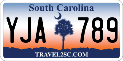 SC license plate YJA789