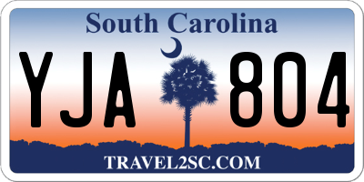 SC license plate YJA804