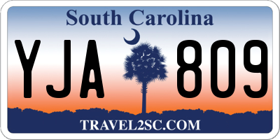 SC license plate YJA809
