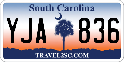 SC license plate YJA836